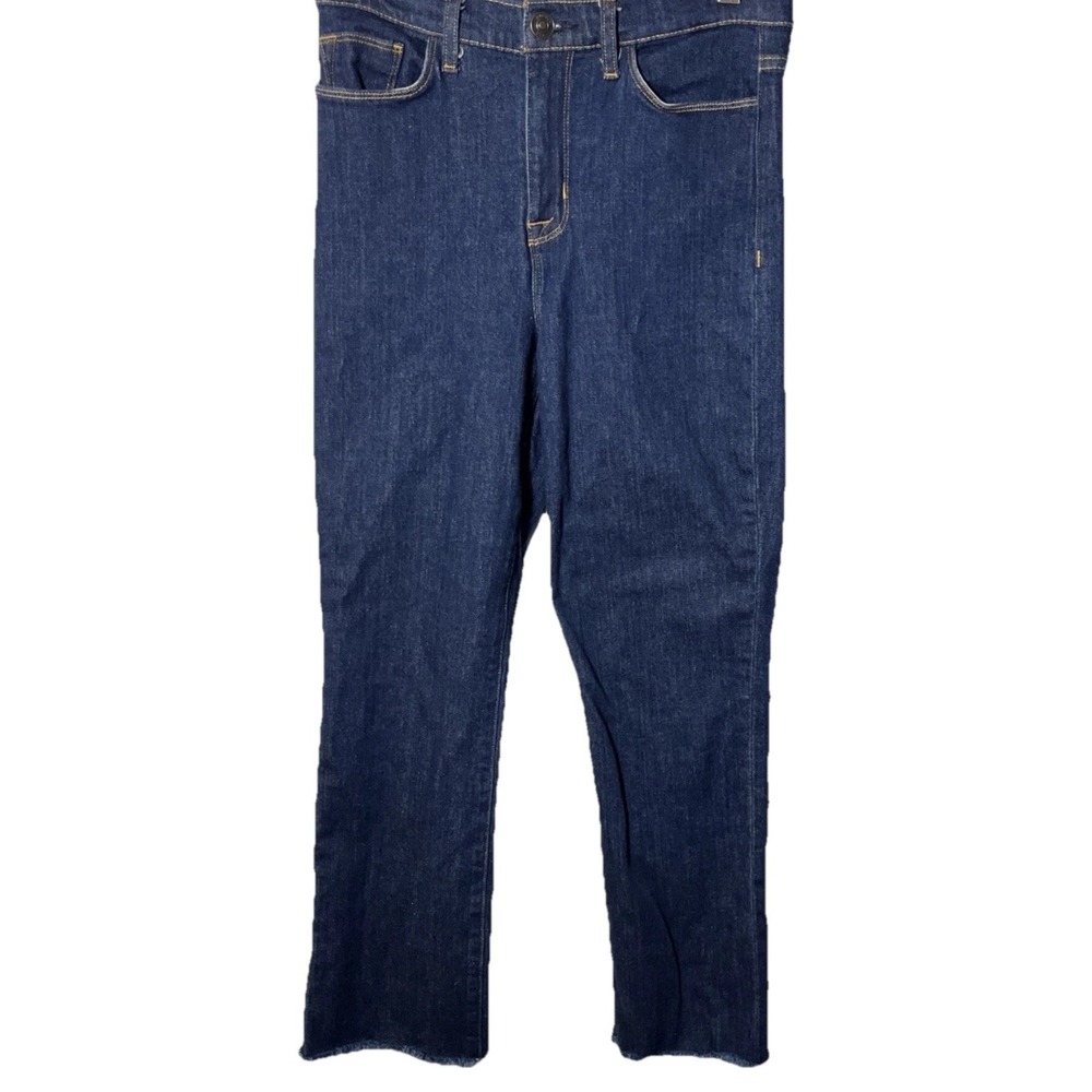 Hudson Jeans Womens 26 Blue Zoeey High Rise DP Cuff Straight‎ Stretch